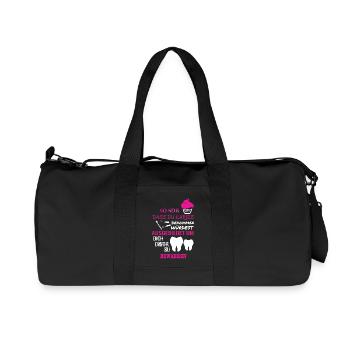Zahnarzthelferin - Recycelte Canvas-Sporttasche von Stanley/Stella - Schwarz - Vorne