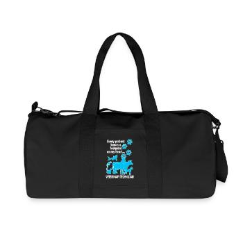 Veterinary Technician - Recycled Canvas Sports Bag by Stanley/Stella - black - Front