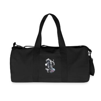 Austronaut Fisher - Recycelte Canvas-Sporttasche von Stanley/Stella - Schwarz - Vorne