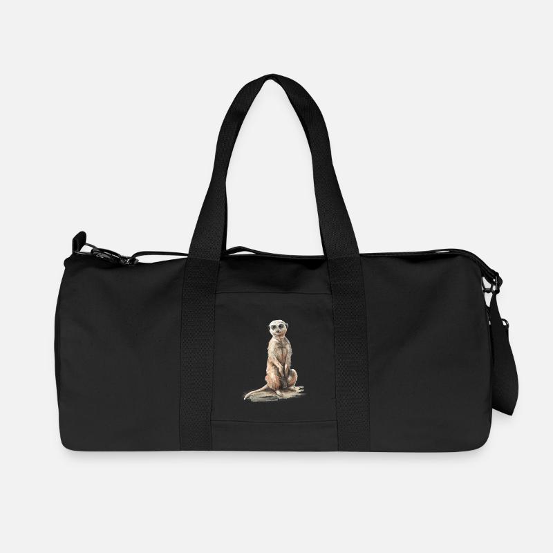 Erdmännchen - Recycelte Canvas-Sporttasche von Stanley/Stella - Schwarz