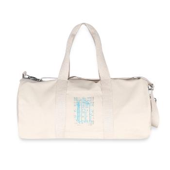 Time machine plan - Sac de sport en toile recyclée Stanley/Stella - blanc naturel - Devant