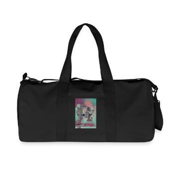 live eat surf - Recycelte Canvas-Sporttasche von Stanley/Stella - Schwarz - Vorne