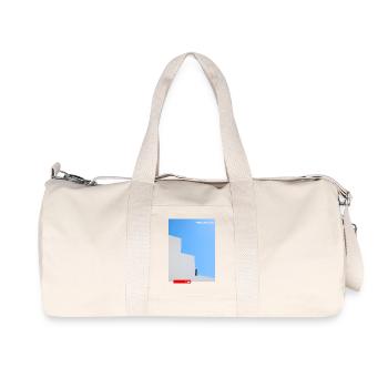 BLUE ROOF HERO - Recycled Canvas Sports Bag by Stanley/Stella - natural - Front
