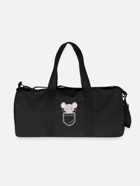 Maus Mäuse - Recycelte Canvas-Sporttasche von Stanley/Stella - Schwarz