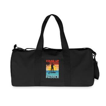 Stand Up Paddle SUP Sonnenliegen Cadeau Paddle - Recycelte Canvas-Sporttasche von Stanley/Stella - Schwarz - Vorne