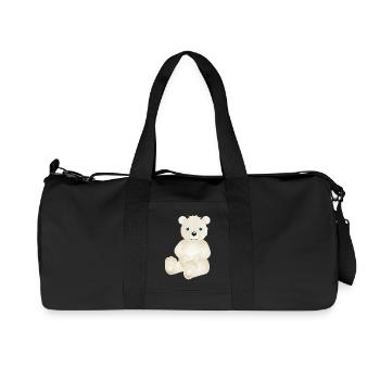 zauberhafter Eisbär als tierischer Begleiter - Recycelte Canvas-Sporttasche von Stanley/Stella - Schwarz - Vorne