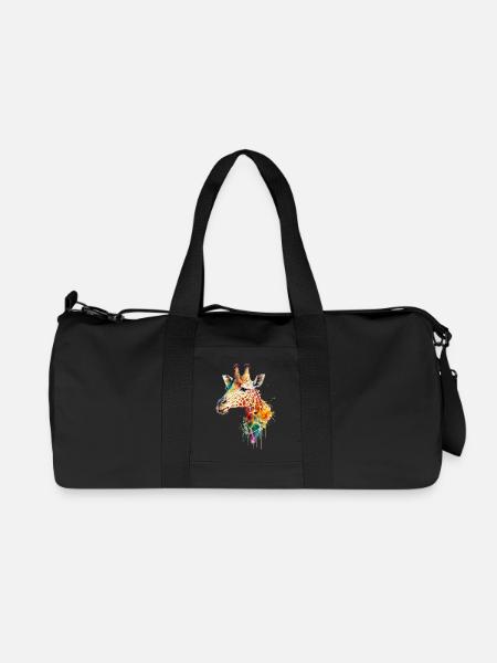 Giraffe - Recycled Canvas Sports Bag by Stanley/Stella - black