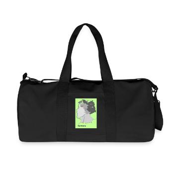 Carte de l’Allemagne avec dégradé et drapeaux - Sac de sport en toile recyclée Stanley/Stella - noir - Devant