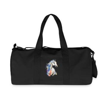 Arabe - Sac de sport en toile recyclée Stanley/Stella - noir - Devant