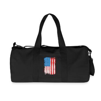 July 4 USA Flute - Recycled Canvas Sports Bag by Stanley/Stella - black - Front
