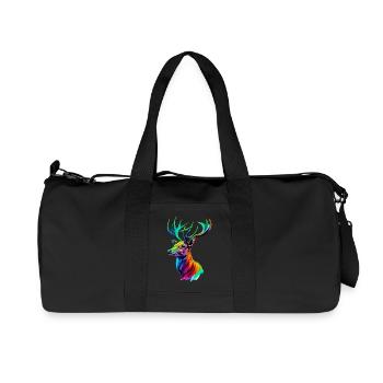 Deer - Recycled Canvas Sports Bag by Stanley/Stella - black - Front