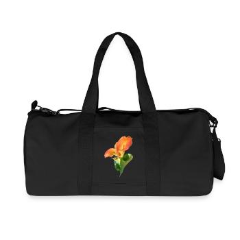 Orange Calla Blossom Magic - Recycled Canvas Sports Bag by Stanley/Stella - black - Front