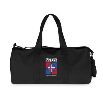Iceland - Recycled Canvas Sports Bag by Stanley/Stella - black - Front