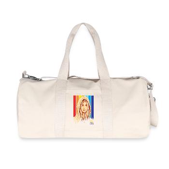 Positive, positive mind vibes life - Recycled Canvas Sports Bag by Stanley/Stella - natural - Front