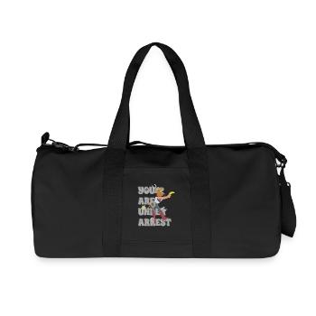 Sheriff Pferd - Recycelte Canvas-Sporttasche von Stanley/Stella - Schwarz - Vorne
