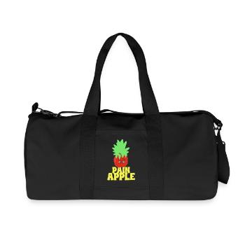 Pineapple Pain Apple - Sac de sport en toile recyclée Stanley/Stella - noir - Devant