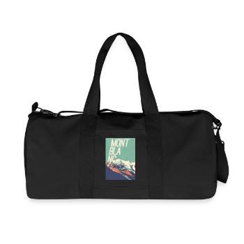 Mont Blanc Eleganz - Recycelte Canvas-Sporttasche von Stanley/Stella - Schwarz - Vorne