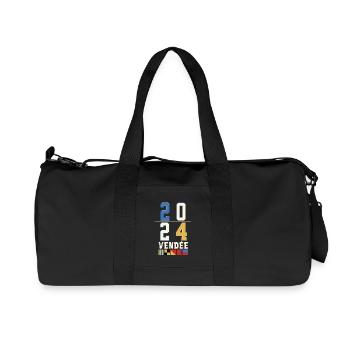 Régate autour du globe Vendée 2024 - Sac de sport en toile recyclée Stanley/Stella - noir - Devant
