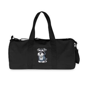Schnauzer Hund für einen Schnauzerbesitzer - Recycelte Canvas-Sporttasche von Stanley/Stella - Schwarz - Vorne