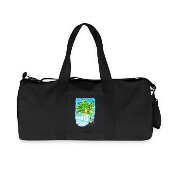 Bunte Palmen Rio de Janeiro, Brasilien - Recycelte Canvas-Sporttasche von Stanley/Stella - Schwarz - Vorne