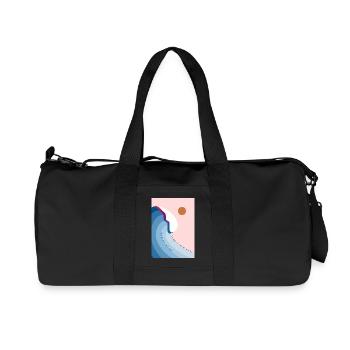 Dance with the waves 2 - Recycelte Canvas-Sporttasche von Stanley/Stella - Schwarz - Vorne