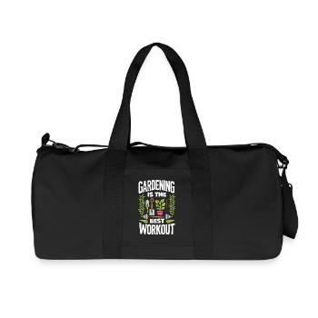 Garden Workout & FItness - gym work - Recycled Canvas Sports Bag by Stanley/Stella - black - Front