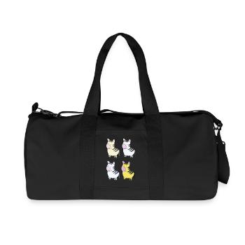 Zebra Colorful - Recycled Canvas Sports Bag by Stanley/Stella - black - Front