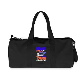 Patrouille de France Toulon 15 aout - Sac de sport en toile recyclée Stanley/Stella - noir - Devant