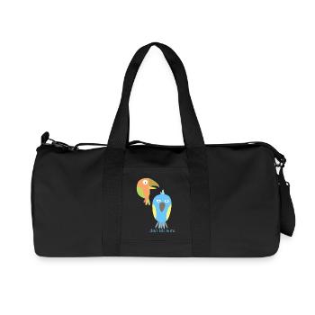 Don't Talk to Me Birds - Recycled Canvas Sports Bag by Stanley/Stella - black - Front