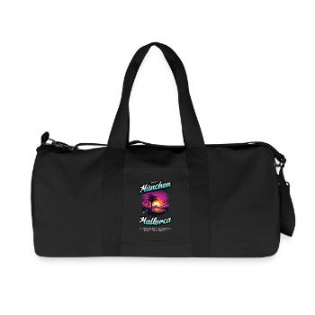 De Munich à Majorque - Édition Texte Bleu - Sac de sport en toile recyclée Stanley/Stella - noir - Devant