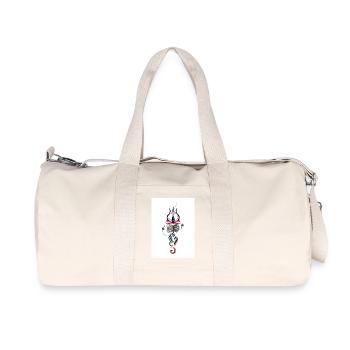 Abstract Mystic Lotus with Drums - Recycled Canvas Sports Bag by Stanley/Stella - natural - Front