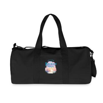 Resort Bali Plage Pastel - Sac de sport en toile recyclée Stanley/Stella - noir - Devant