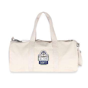 10 ans d’Airsoft Anniversary Airsoft Player Jubi - Sac de sport en toile recyclée Stanley/Stella - blanc naturel - Devant