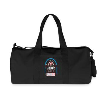 Kinball Jubiläum 10 Jahre Trainerin Spielerin - Recycelte Canvas-Sporttasche von Stanley/Stella - Schwarz - Vorne
