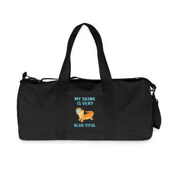 Eidechse Blau Zunge - Recycelte Canvas-Sporttasche von Stanley/Stella - Schwarz - Vorne