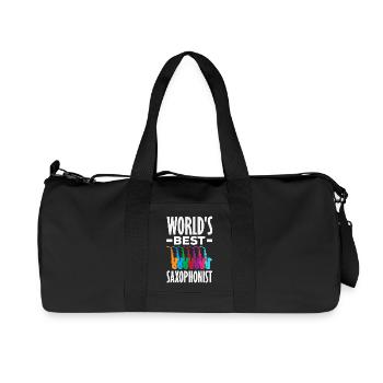 Saxophone - Recycled Canvas Sports Bag by Stanley/Stella - black - Front