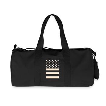 Black Flag – Stars & Stripes Design - Recycled Canvas Sports Bag by Stanley/Stella - black - Front