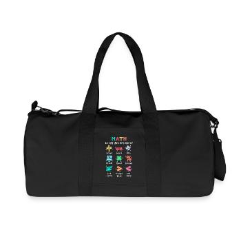 Math keeps you balanced - Recycled Canvas Sports Bag by Stanley/Stella - black - Front