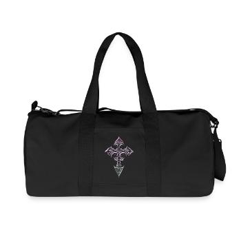 Glyphe de croix gothique en dégradé - Sac de sport en toile recyclée Stanley/Stella - noir - Devant