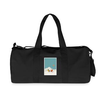 Sunlit Summit Lounge - Recycelte Canvas-Sporttasche von Stanley/Stella - Schwarz - Vorne