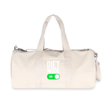 Diätmodus im Fitnessstudio Fitnessstudio Diät Ernährung - Recycelte Canvas-Sporttasche von Stanley/Stella - Naturweiß - Vorne