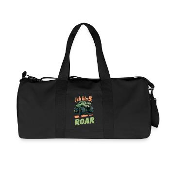J’ai 5 ans - Enfants d’anniversaire - Sac de sport en toile recyclée Stanley/Stella - noir - Devant