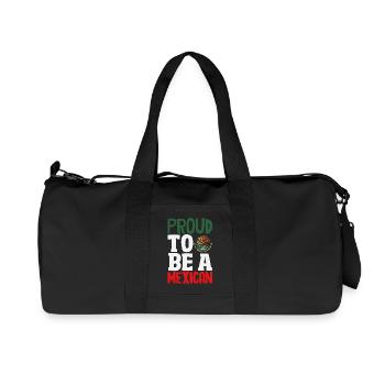 Mexico Pride & Home Mexican Mexico Flag - Recycled Canvas Sports Bag by Stanley/Stella - black - Front