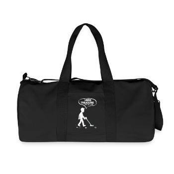 Tiens, Détecteur drôle de trésors - Sac de sport en toile recyclée Stanley/Stella - noir - Devant