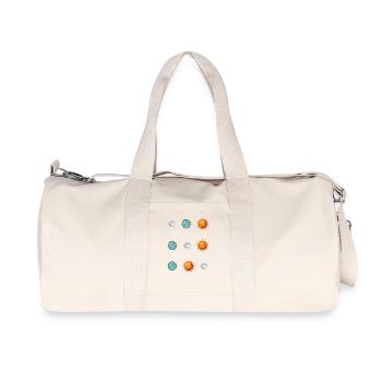 Lunar Eclipse Solar Eclipse Apocalypse Humor - Recycled Canvas Sports Bag by Stanley/Stella - natural - Front