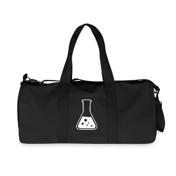 Reagenzglas Chemie Chemiker Geschenk - Recycelte Canvas-Sporttasche von Stanley/Stella - Schwarz - Vorne