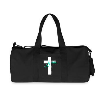 Forgiven Cross & Flying Birds - Recycled Canvas Sports Bag by Stanley/Stella - black - Front