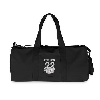 Better Player Diamant Logo - Recycelte Canvas-Sporttasche von Stanley/Stella - Schwarz - Vorne