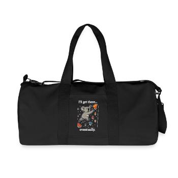 Saut Koala Bouldering Dyno – J’y arriverai - Sac de sport en toile recyclée Stanley/Stella - noir - Devant