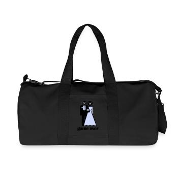 Jeu de mariage plus - Sac de sport en toile recyclée Stanley/Stella - noir - Devant